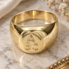 Oro Laminado Elegant Ring, Gold Filled Style Polished, Golden Finish, 01.32.0044.05 (Size 5)
