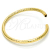 Gold Tone Individual Bangle, Hollow Design, Diamond Cutting Finish, Golden Finish, 07.170.0002.05.GT (05 MM Thickness, Size 5 (2.50 Diameter))