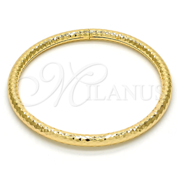 Gold Plated Jewelry — Individual Bangle Hollow Design Diamond Cutting 07. .GT — main product view — SKU 111633 | Chapa de Oro joyería — Individual Bangle Hollow diseño Diamond Cutting 07. .GT — SKU 111633