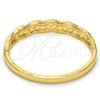 Gold Tone Individual Bangle, with White Crystal, Polished, Golden Finish, 07.252.0020.05.GT (05 MM Thickness, Size 5 (2.50 Diameter))