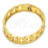 Gold Tone Individual Bangle, Polished, Golden Finish, 07.252.0025.05.GT (12 MM Thickness, Size 5 (2.50 Diameter))