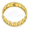 Gold Tone Individual Bangle, Polished, Golden Finish, 07.252.0025.05.GT (12 MM Thickness, Size 5 (2.50 Diameter))
