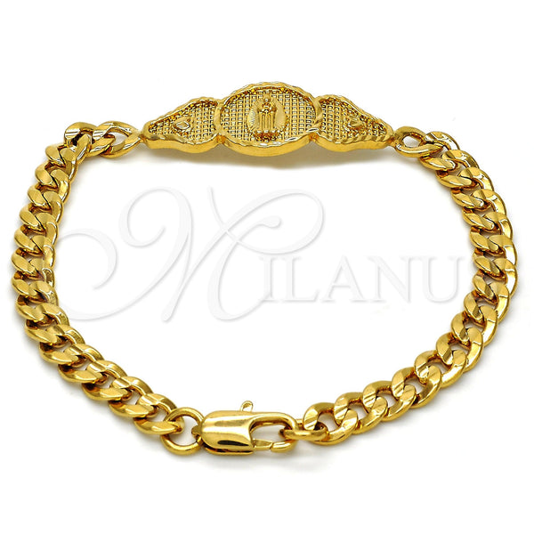 Gold Filled Bracelet — ID Bracelet Heart Design Polished 03. 06 MM — main product view — SKU 111760 | Oro Laminado brazalete — ID Bracelet corazón diseño pulido 03. 06 MM — SKU 111760