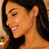 Dorado Oro Laminado Aretes, vista 2 de la galería del producto por Mayoreo, vista adicional 2 del producto