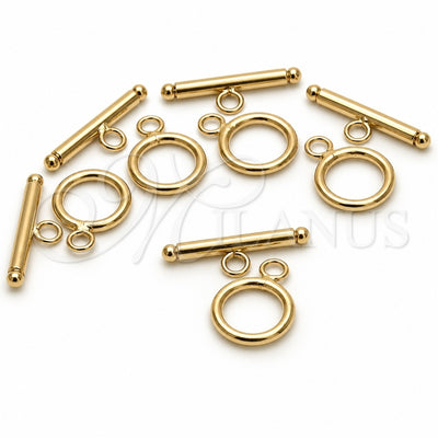 Oro Laminado Lock, Gold Filled Style Polished, Golden Finish, 12.63.0012