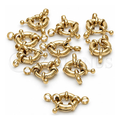 Oro Laminado Lock, Gold Filled Style Polished, Golden Finish, 12.63.0016