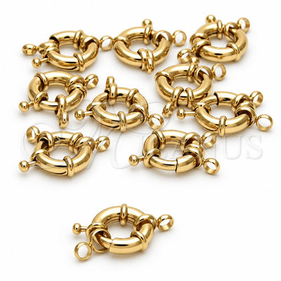 Oro Laminado Lock, Gold Filled Style Polished, Golden Finish, 12.63.0017