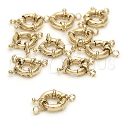 Oro Laminado Lock, Gold Filled Style Polished, Golden Finish, 12.63.0017
