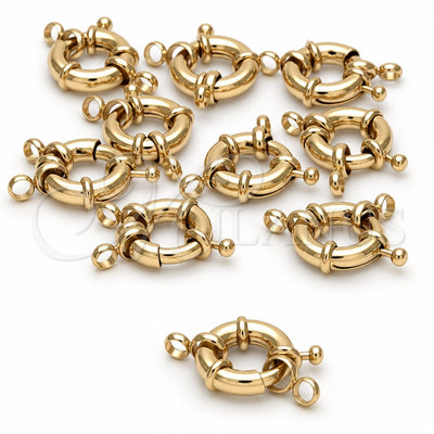 Oro Laminado Lock, Gold Filled Style Polished, Golden Finish, 12.63.0018