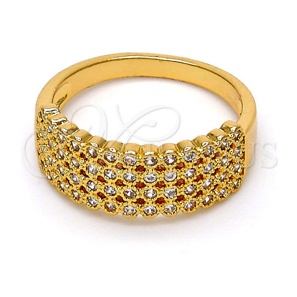 Gold Filled Ring — Multi Stone Ring with White Cubic Zirconia Polished — main product view — SKU 111997 | Oro Laminado anillo — Multi Stone Ring with blanco Cubic Zirconia pulido — SKU 111997