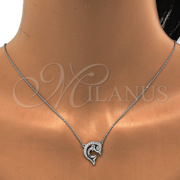 Sterling Silver Ring — Earring and Pendant Adult Set Dolphin Design with — main product view — SKU 112127 | Plata 925 anillo — Earring and Pendant Adult Set Dolphin diseño with — SKU 112127