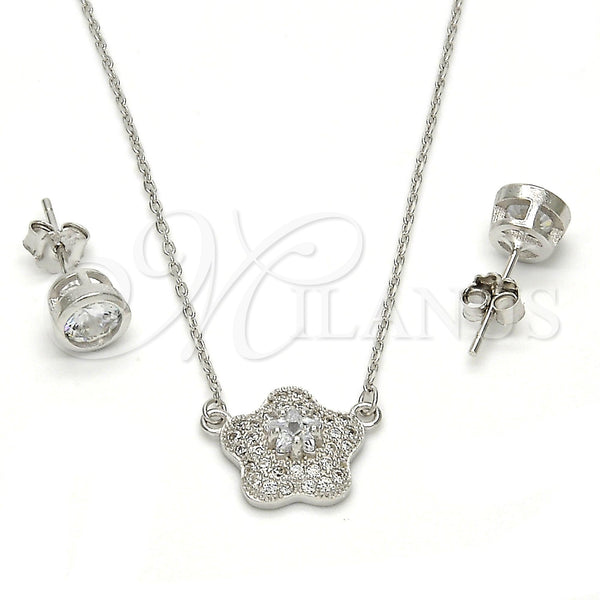 Sterling Silver Ring — Earring and Pendant Adult Set Flower Design with — alternate product view — SKU 112128 | Plata 925 anillo — Earring and Pendant Adult Set flor diseño with — SKU 112128