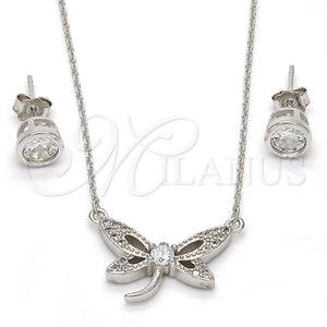 Sterling Silver Ring — Earring and Pendant Adult Set Butterfly Design with — main product view — SKU 112130 | Plata 925 anillo — Earring and Pendant Adult Set Butterfly diseño with — SKU 112130