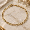 Oro Laminado Basic Bracelet, Gold Filled Style Mariner Design, Polished, Golden Finish, 03.02.0048.07 (04 MM Thickness, 7 Inches Length)