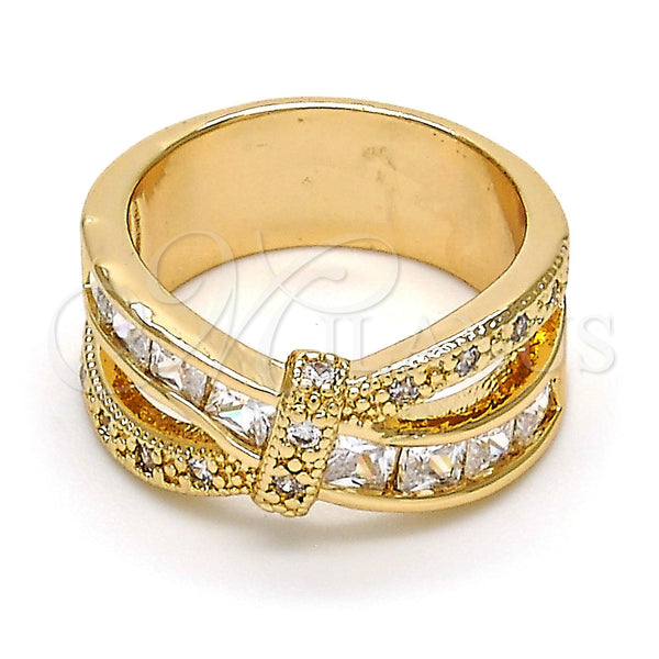 Gold Filled Ring — Multi Stone Ring with White Cubic Zirconia Polished — main product view — SKU 112277 | Oro Laminado anillo — Multi Stone Ring with blanco Cubic Zirconia pulido — SKU 112277