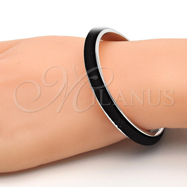 White Gold Filled Jewelry — Individual Bangle Polished 07. 08 MM Thickness One — alternate product view — SKU 112389 | Oro Laminado Blanco joyería — Individual Bangle pulido 07. 08 MM Thickness One — SKU 112389