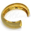 Oro Laminado Individual Bangle, Gold Filled Style Diamond Cutting Finish, Golden Finish, 07.165.0012 (04 MM Thickness, One size fits all)