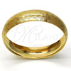 Oro Laminado Individual Bangle, Gold Filled Style Polished, Golden Finish, 07.165.0013.05 (04 MM Thickness, One size fits all)