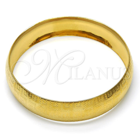 Oro Laminado Individual Bangle, Gold Filled Style Diamond Cutting Finish, Golden Finish, 07.165.0014.05 (04 MM Thickness, One size fits all)