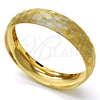 Oro Laminado Individual Bangle, Gold Filled Style Diamond Cutting Finish, Golden Finish, 07.165.0015.05 (04 MM Thickness, One size fits all)