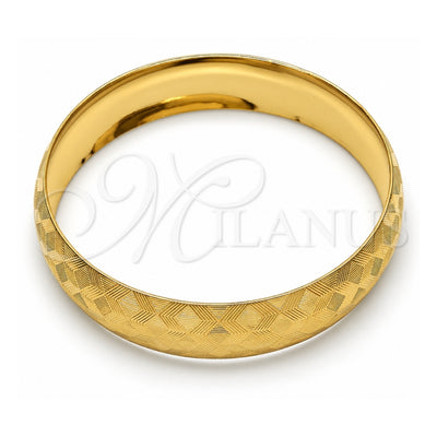 Oro Laminado Individual Bangle, Gold Filled Style Diamond Cutting Finish, Golden Finish, 07.165.0015.05 (04 MM Thickness, One size fits all)
