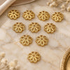 Oro Laminado Cap, Gold Filled Style Flower Design, Polished, Golden Finish, 5.234.021.1