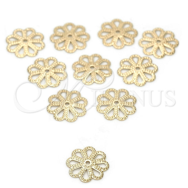 Gold Filled Jewelry — Cap Flower Design Polished 5. — main product view — SKU 112482 | Oro Laminado joyería — Cap flor diseño pulido 5. — SKU 112482