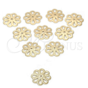 Gold Filled Jewelry — Cap Flower Design Polished 5. — main product view — SKU 112482 | Oro Laminado joyería — Cap flor diseño pulido 5. — SKU 112482