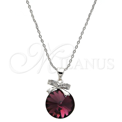 White Gold Filled Rhodium Gold-Filled Bow Necklace 04.239.0016.2.16 for wholesale, main product view