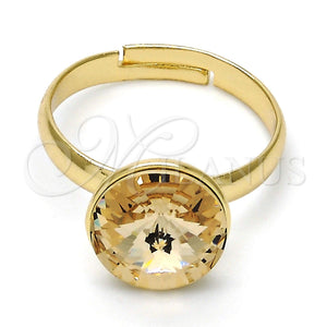 Gold Filled Ring — Multi Stone Ring with Light Silk Swarovski Crystals — main product view — SKU 112545 | Oro Laminado anillo — Multi Stone Ring with Light Silk Swarovski Crystals — SKU 112545
