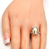 Rhodium Gold Filled Multi Stone Ring, with Golden Shadow Swarovski Crystals, Polished, Rhodium Finish, 01.239.0011.4 (One size fits all)