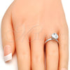 Rhodium Gold Filled Multi Stone Ring, with Crystal Swarovski Crystals, Polished, Rhodium Finish, 01.239.0004.1 (One size fits all)