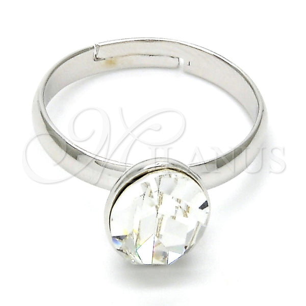 White Gold Filled Ring — Multi Stone Ring with Crystal Swarovski Crystals Polished — main product view — SKU 112565 | Oro Laminado Blanco anillo — Multi Stone Ring with cristal Swarovski Crystals pulido — SKU 112565