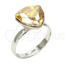 Rhodium Gold Filled Multi Stone Ring, with Golden Shadow Swarovski Crystals, Polished, Rhodium Finish, 01.239.0005.1 (One size fits all)