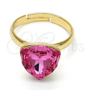 Gold Filled Ring — Multi Stone Ring with Rose Swarovski Crystals Polished — main product view — SKU 112580 | Oro Laminado anillo — Multi Stone Ring with Rose Swarovski Crystals pulido — SKU 112580
