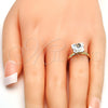 Oro Laminado Multi Stone Ring, Gold Filled Style Butterfly Design, with Crystal Swarovski Crystals, Polished, Golden Finish, 01.239.0007.10 (One size fits all)