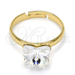 Gold Filled Ring — Multi Stone Ring Butterfly Design with Crystal Swarovski — main product view — SKU 112589 | Oro Laminado anillo — Multi Stone Ring Butterfly diseño with cristal Swarovski — SKU 112589