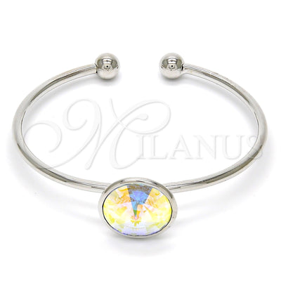 Brazalete de Oro Laminado con Rodio 07.239.0012.5 de Oro Laminado Blanco por Mayoreo, vista principal del producto