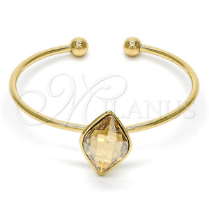 Gold Filled Jewelry — Individual Bangle with Shadow Swarovski Crystals Polished 07. — main product view — SKU 112616 | Oro Laminado joyería — Individual Bangle with Shadow Swarovski Crystals pulido 07. — SKU 112616