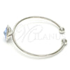 Rhodium Gold Filled Individual Bangle, with Golden Swarovski Crystals, Polished, Rhodium Finish, 07.239.0012.6 (02 MM Thickness, One size fits all)