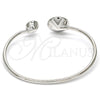 Rhodium Gold Filled Individual Bangle, with Light Siam Swarovski Crystals, Polished, Rhodium Finish, 07.239.0003.6 (03 MM Thickness, One size fits all)