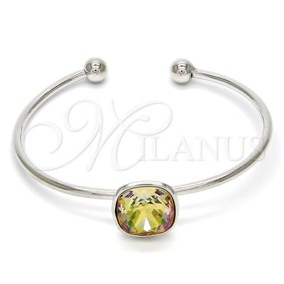 Brazalete de Oro Laminado con Rodio 07.239.0010.4 de Oro Laminado Blanco por Mayoreo, vista principal del producto