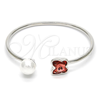 Brazalete de Oro Laminado con Rodio 07.239.0005.5 de Oro Laminado Blanco por Mayoreo, vista principal del producto
