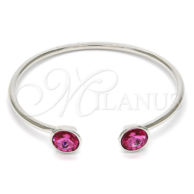 Brazalete de Oro Laminado con Rodio 07.239.0014 de Oro Laminado Blanco por Mayoreo, vista principal del producto