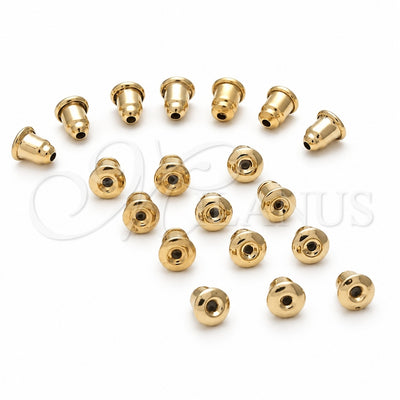 Oro Laminado Earring Back, Gold Filled Style Polished, Golden Finish, 12.63.0021