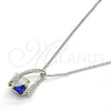 Rhodium Plated Pendant Necklace, Frog Design, with Vitrail Medium and Aurore Boreale Swarovski Crystals, Polished, Rhodium Finish, 04.239.0039.6.16 (01 MM Thickness, 16 Inches Length)