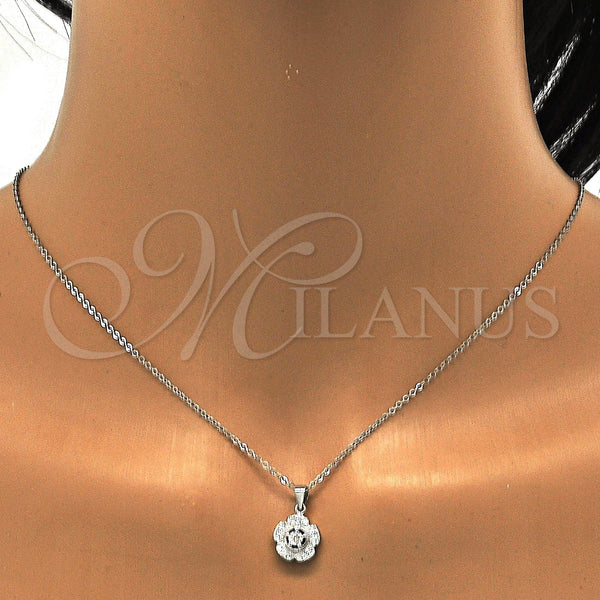 Sterling Silver Ring — Earring and Pendant Adult Set Flower Design with — alternate product view — SKU 112759 | Plata 925 anillo — Earring and Pendant Adult Set flor diseño with — SKU 112759