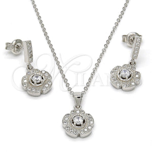 Sterling Silver Ring — Earring and Pendant Adult Set Flower Design with — main product view — SKU 112759 | Plata 925 anillo — Earring and Pendant Adult Set flor diseño with — SKU 112759