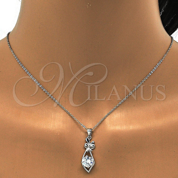 Sterling Silver Ring — Earring and Pendant Adult Set with White Cubic — alternate product view — SKU 112762 | Plata 925 anillo — Earring and Pendant Adult Set with blanco Cubic — SKU 112762