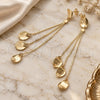 Oro Laminado Long Earring, Gold Filled Style Polished, Golden Finish, 071.003.1